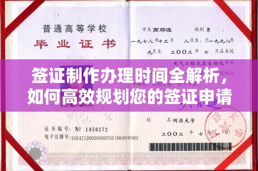 洪洞签证制作办理时间全解析，如何高效规划您的签证申请流程